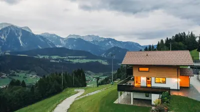 Naturlandschaft in der Nähe des Chalets