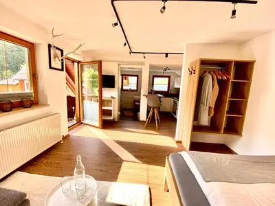 Küche/Küchenzeile in der Unterkunft Haus Sonnleitner Studio Rittisberg