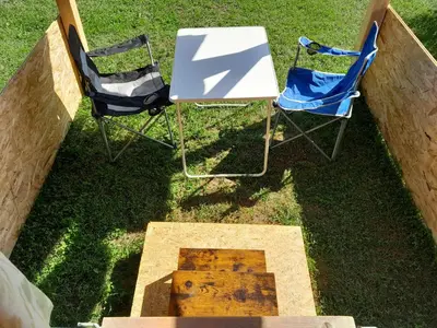 Grundriss der Unterkunft Campingfass Almtal