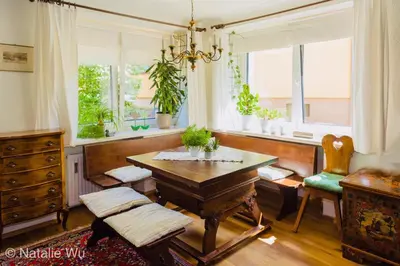 Ein Sitzbereich in der Unterkunft Apartment Ischl Home