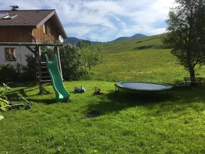 Ein Kinderspielbereich in der Unterkunft Feichtingerhof
