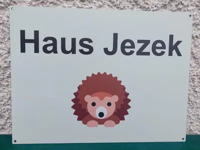 Ein Zertifikat, Auszeichnung, Logo oder anderes Dokument, das in der Unterkunft Haus Jezek ausgestellt ist