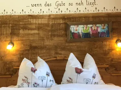Ein Bett oder Betten in einem Zimmer der Unterkunft Appartement Zechmann Rohrmoos