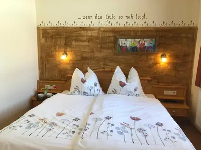 Ein Bett oder Betten in einem Zimmer der Unterkunft Appartement Zechmann Rohrmoos