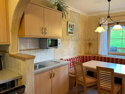 Küche/Küchenzeile in der Unterkunft Appartement Zechmann Rohrmoos