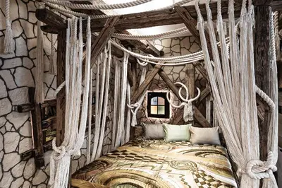 Ein Bett oder Betten in einem Zimmer der Unterkunft Naturerlebnis Suite - Nationalpark
