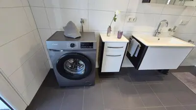 Küche/Küchenzeile in der Unterkunft Steinershausen