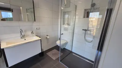 Ein Badezimmer in der Unterkunft Steinershausen