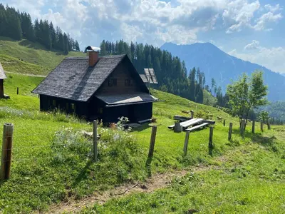 Naturlandschaft in der Nähe des Ferienhauses