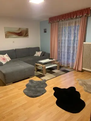 Ein Sitzbereich in der Unterkunft Ferienwohnung Marianne