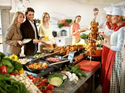 Essen im Hotel oder in der Nähe