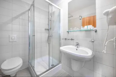 Ein Badezimmer in der Unterkunft Waldschlössl Gasthof