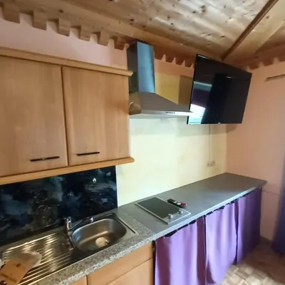Küche/Küchenzeile in der Unterkunft Zimmer und Appartement Marktcafe Sankt Peter am Kammersberg 87
