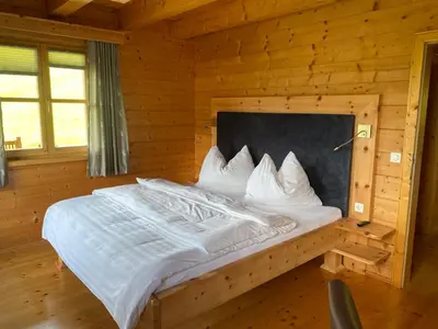 Ein Bett oder Betten in einem Zimmer der Unterkunft Bio Bauernhof Perneißl Apartment