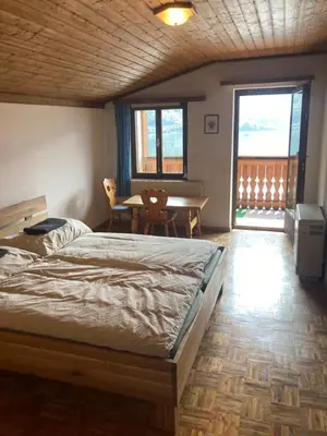 Ein Bett oder Betten in einem Zimmer der Unterkunft Privatzimmer am See