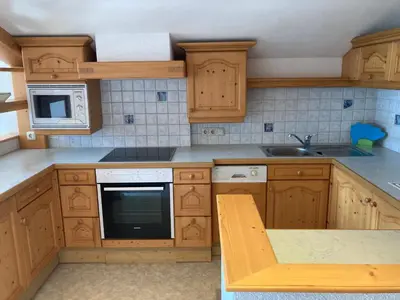 Küche/Küchenzeile in der Unterkunft Privatzimmer am See