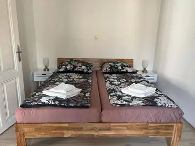 Ein Bett oder Betten in einem Zimmer der Unterkunft Zentrale Lage in Bad Ischl - Top 2