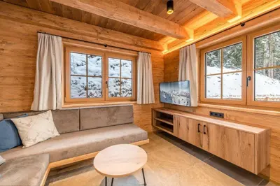 TV/Unterhaltungsangebot in der Unterkunft Poolchalet Dachsteinblick