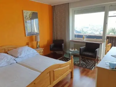 Ein Bett oder Betten in einem Zimmer der Unterkunft Alpenurlaub II Wohnung mit Traumausblick