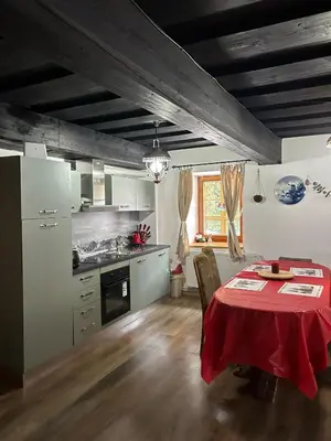 Küche/Küchenzeile in der Unterkunft Blue House