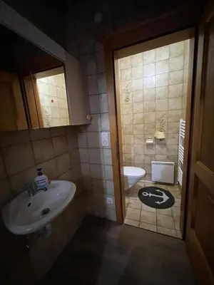 Ein Badezimmer in der Unterkunft Blue House