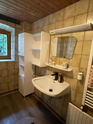 Ein Badezimmer in der Unterkunft Blue House