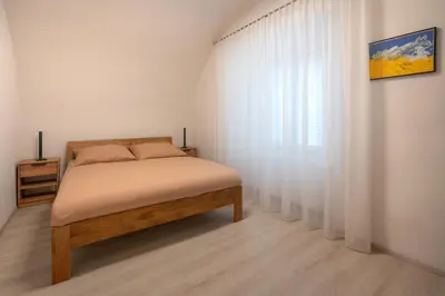 Ein Bett oder Betten in einem Zimmer der Unterkunft Altes Salzgewölbe Badgasse