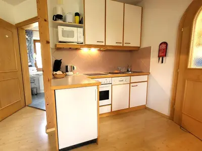 Küche/Küchenzeile in der Unterkunft Appartements Höller
