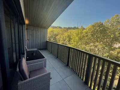 Ein Balkon oder eine Terrasse in der Unterkunft Deluxe Apartment GRIES NINA