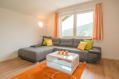 Ein Sitzbereich in der Unterkunft Apartment Österreich