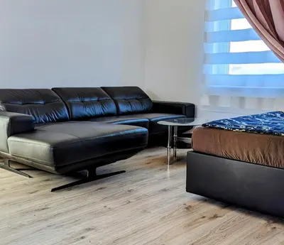 Ein Sitzbereich in der Unterkunft Ferienwohnung