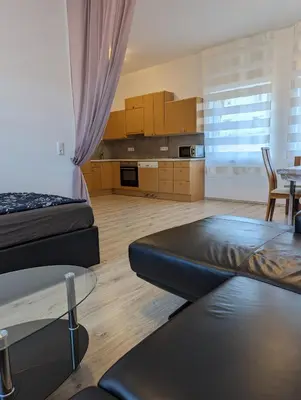 Küche/Küchenzeile in der Unterkunft Ferienwohnung
