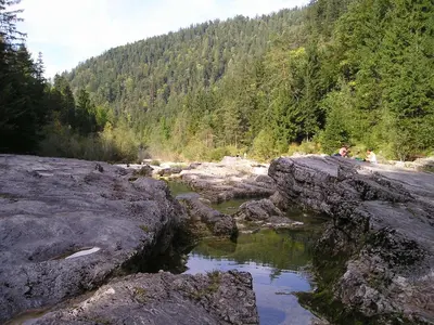 Naturlandschaft in der Nähe des Ferienhauses