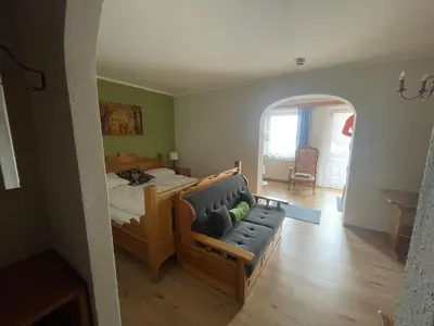 Ein Bett oder Betten in einem Zimmer der Unterkunft Aquamarin Studio 209