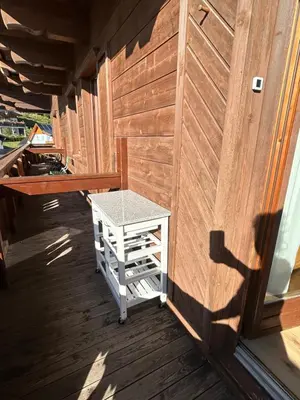 Ein Balkon oder eine Terrasse in der Unterkunft Aquamarin Studio 209