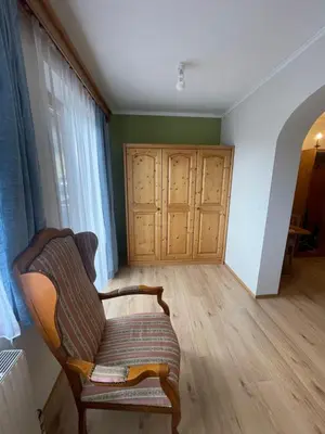 Ein Sitzbereich in der Unterkunft Aquamarin Studio 209