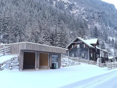 Die weisse Wand Almen im Winter