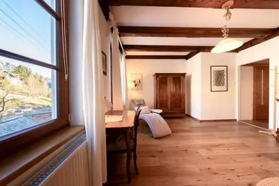 Ein Sitzbereich in der Unterkunft Haus Frey
