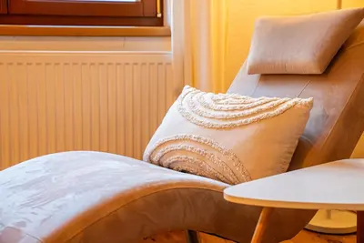 Ein Sitzbereich in der Unterkunft Haus Frey