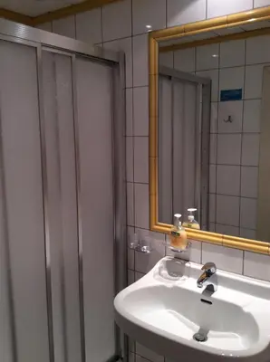 Ein Badezimmer in der Unterkunft Ferienhaus Emberger