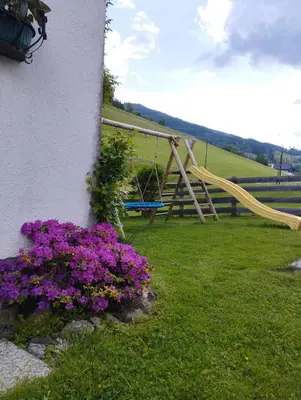 Ein Kinderspielbereich in der Unterkunft Appartement Schwarzkoglerhof