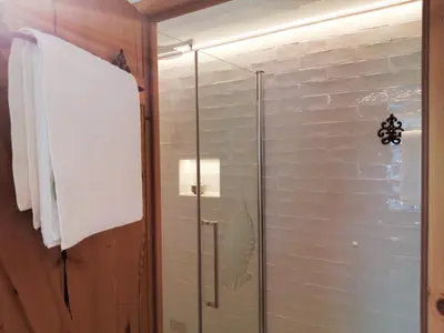 Ein Badezimmer in der Unterkunft Roiderhof Irrsee