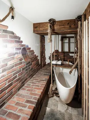 Ein Badezimmer in der Unterkunft Altholz-Apartment
