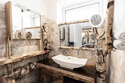 Ein Badezimmer in der Unterkunft Birken Suite