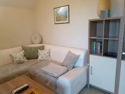 Ein Sitzbereich in der Unterkunft Ferienwohnung Gütl am Weg