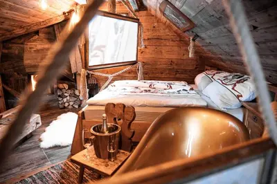 Ein Bett oder Betten in einem Zimmer der Unterkunft Troadkasten - Nationalpark Kalkalpen