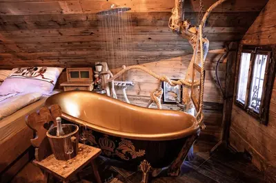 Ein Badezimmer in der Unterkunft Troadkasten - Nationalpark Kalkalpen