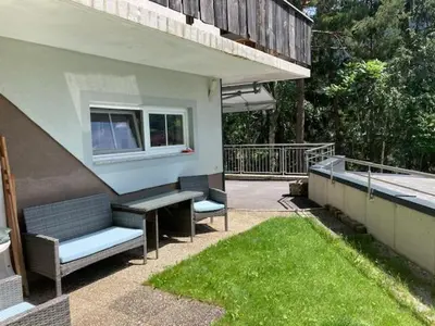 Ein Garten an der Unterkunft Nesterl