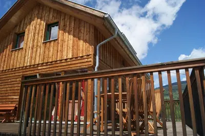 Ein Balkon oder eine Terrasse in der Unterkunft The Lodge