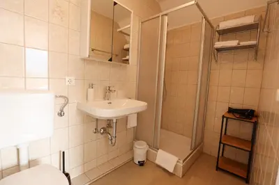 Ein Badezimmer in der Unterkunft Panoramablick Scheifling